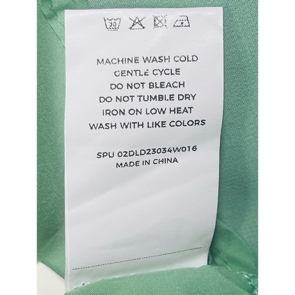 BLOOMCHIC 14-16 1X plus mint green square neck ruffle sleeve midi dress NWT B34 - Picture 7 of 9